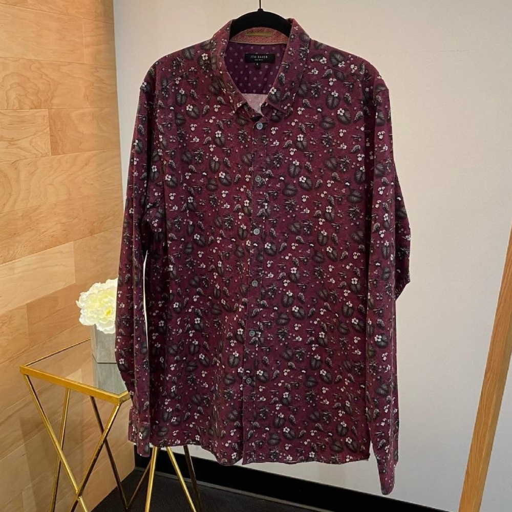 Ted Baker Printed Button Up